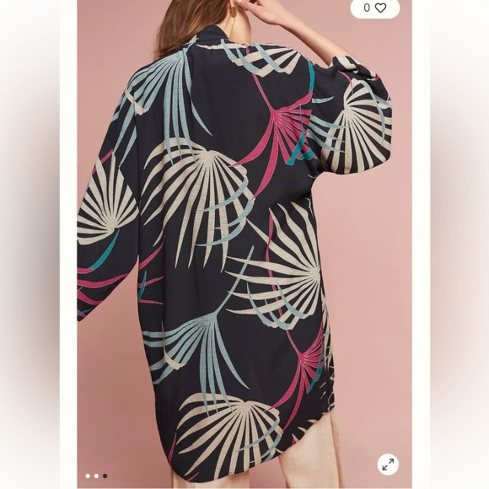 Maeve Anthropologie Kira Long Kimono Jacket Size XSS - Picture 5 of 14
